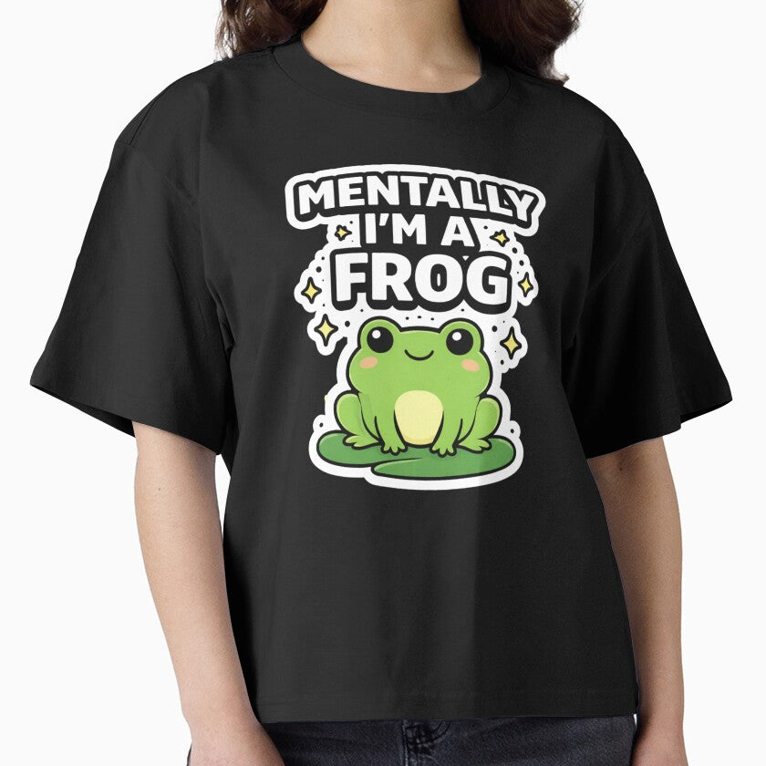 Mentally I'm a Frog Cute Meme Funny Lover Gift by - Adult & Kids T-Shirts, Sweatshirts & Hoodies apparel design preview 1