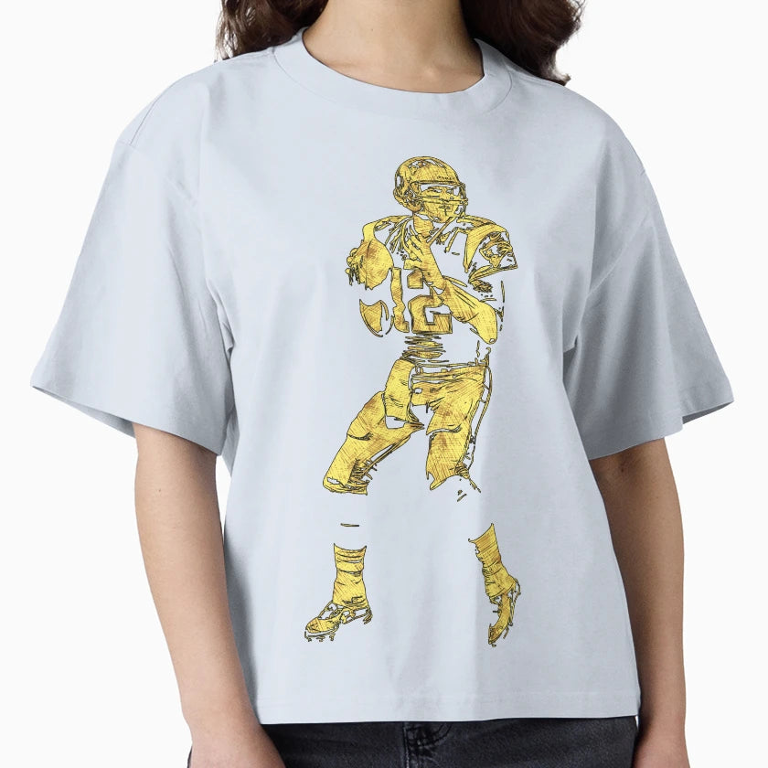 Unique Football Player Abstract T-Shirt - Casual Everyday Wear Unisex - T-Shirt, Sweatshirt, Hoodie