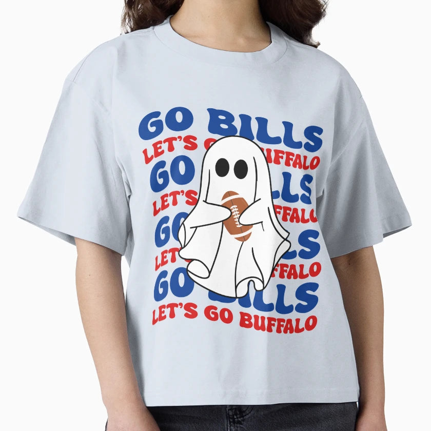 Go Bills Ghost T-Shirt - Fun Novelty Design Men Women - T-Shirt, Sweatshirt, Hoodie