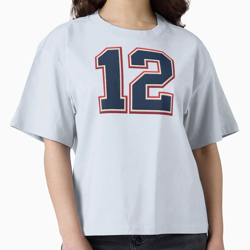 Number 12 New England Tom Patriots T-Shirt - Aesthetic Graphic Unisex - T-Shirt, Sweatshirt, Hoodie
