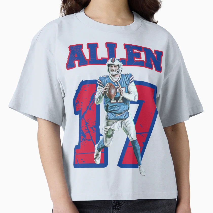 Buffalo Bills Quarterback JA 17 T-Shirt - Casual Everyday Wear Men Women - T-Shirt, Sweatshirt, Hoodie