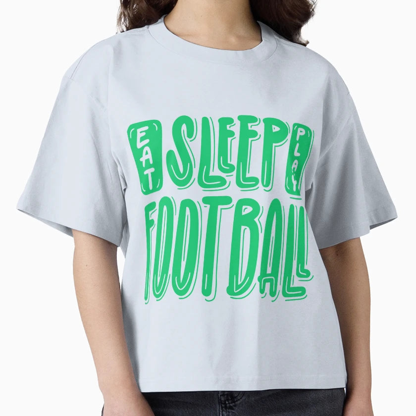 Eat Sleep Play Football Football T-Shirt - Graphic Print Unisex - T-Shirt, Sweatshirt, Hoodie