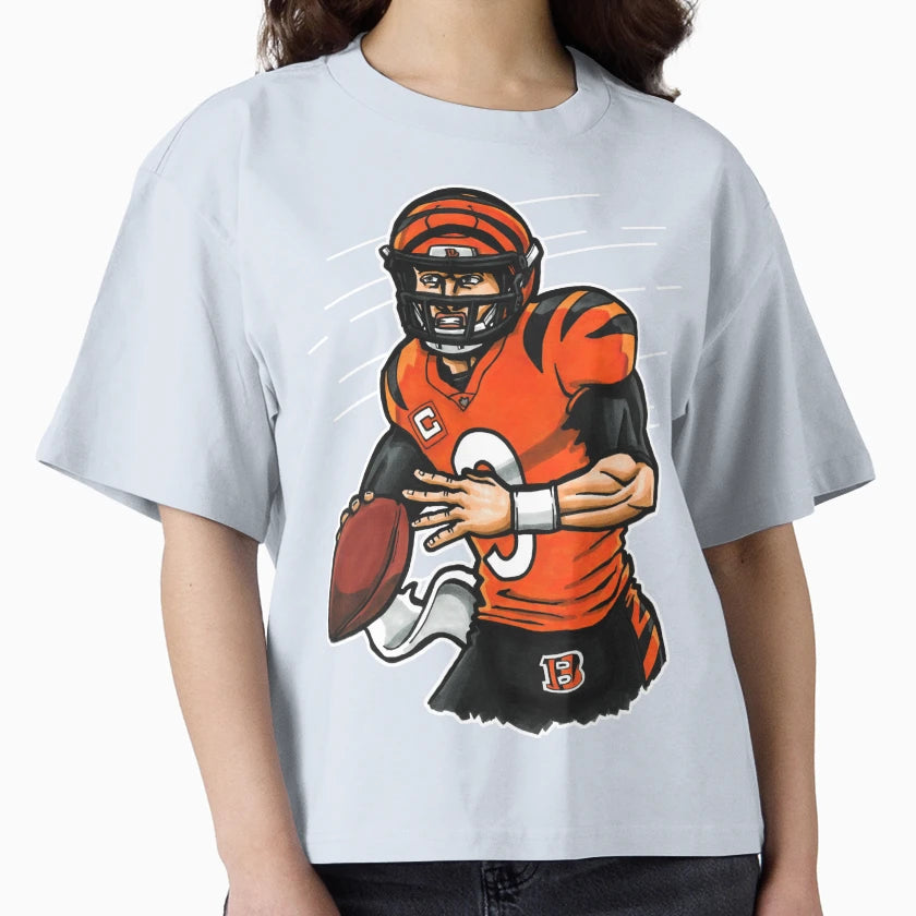 Burrow Qb Orange T-Shirt - Fun Novelty Design Unisex - T-Shirt, Sweatshirt, Hoodie