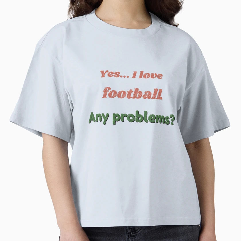 I Love Football T-Shirt - Casual Everyday Wear for Adults - T-Shirt, Sweatshirt, Hoodie