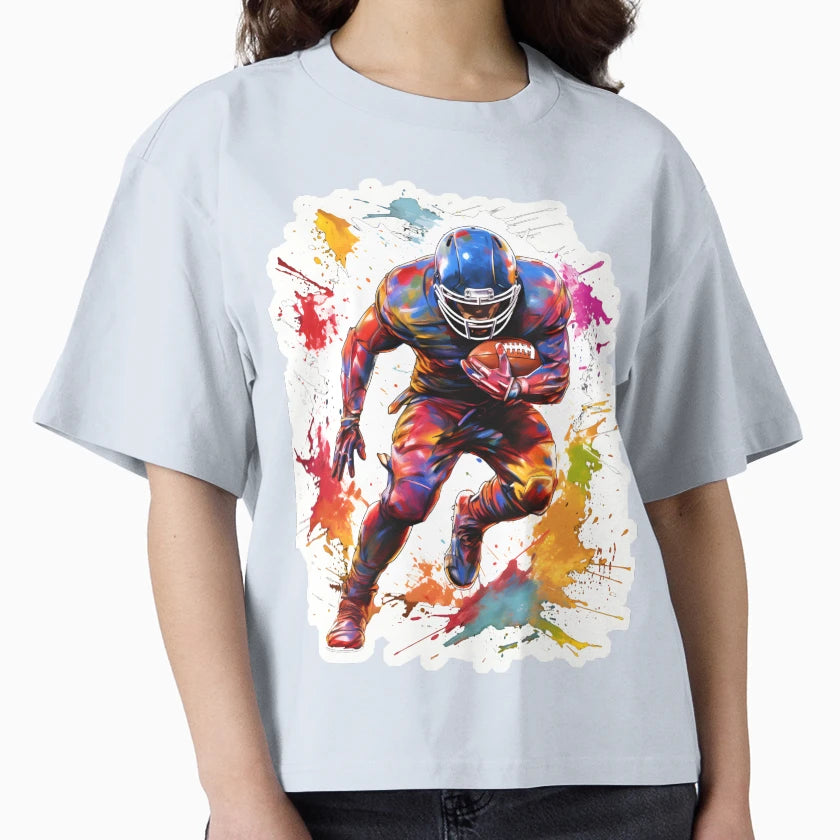 Football Player Run T-Shirt - Aesthetic Graphic Unisex - T-Shirt, Sweatshirt, Hoodie