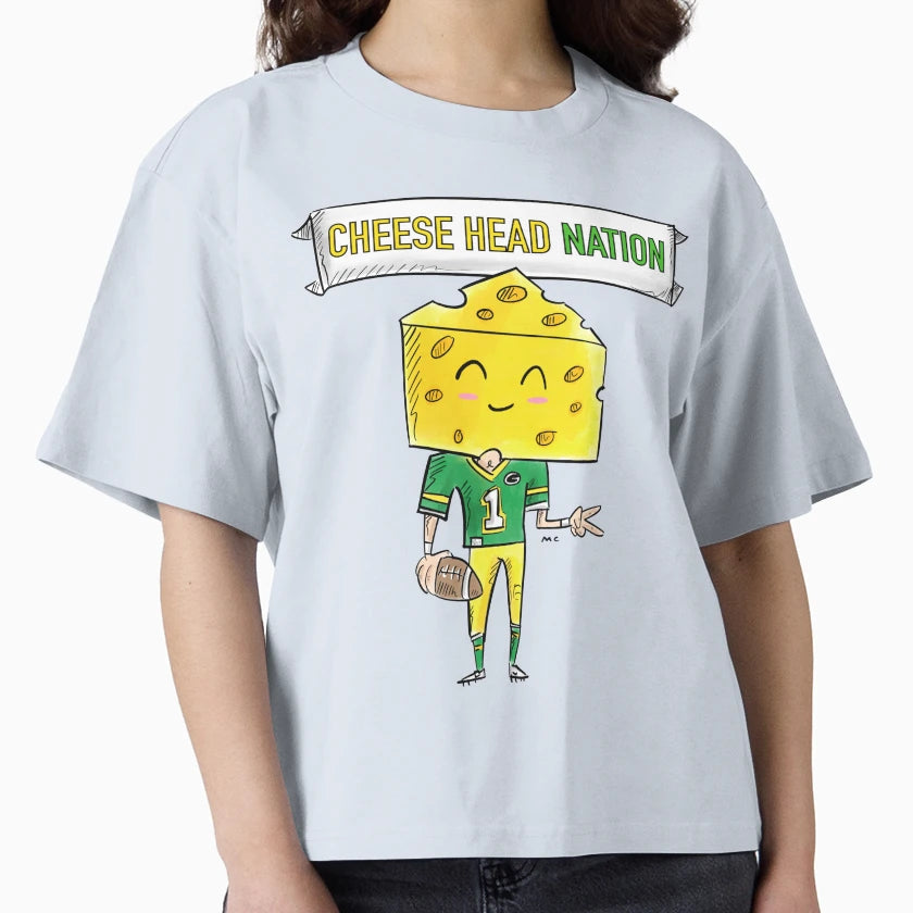 Cheese Head Nation T-Shirt - Casual Everyday Wear for Adults - T-Shirt, Sweatshirt, Hoodie