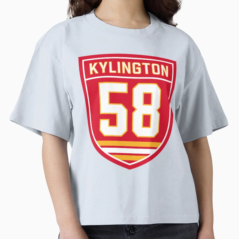 Oliver Kylington Calgary 58 Emblem T-Shirt - Minimalist Print Men Women - T-Shirt, Sweatshirt, Hoodie