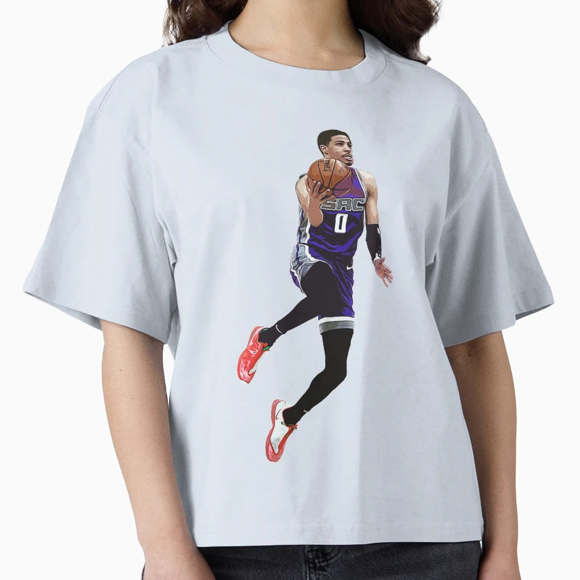 Tyrese Haliburton Layup T-Shirt - Aesthetic Graphic for Adults - T-Shirt, Sweatshirt, Hoodie