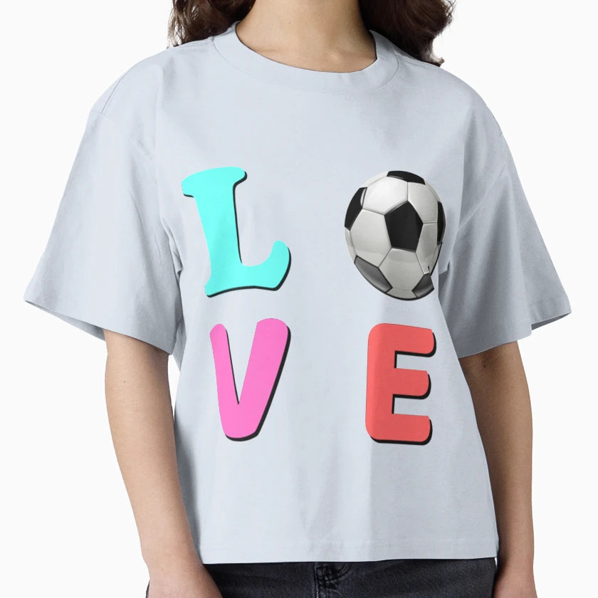 Love Soccer T-Shirt - Graphic Print Unisex - T-Shirt, Sweatshirt, Hoodie