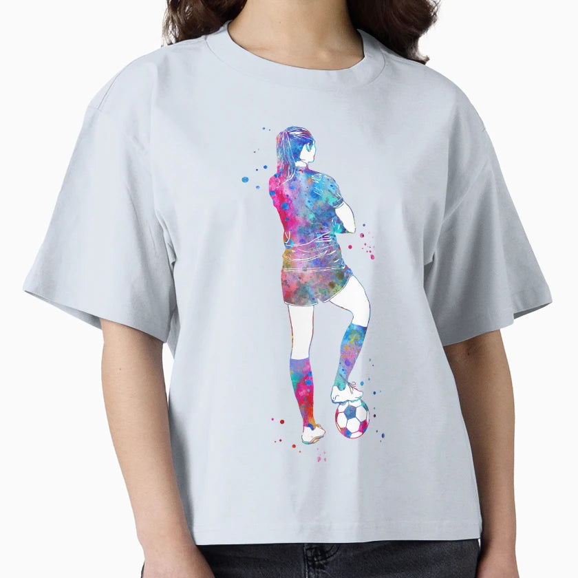 Female Soccer Player T-Shirt - Streetwear Style Men Women - T-Shirt, Sweatshirt, Hoodie