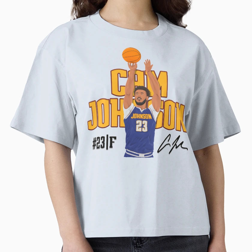 Cam Johnson Denver Basketball T-Shirt - Graphic Print Men Women - T-Shirt, Sweatshirt, Hoodie