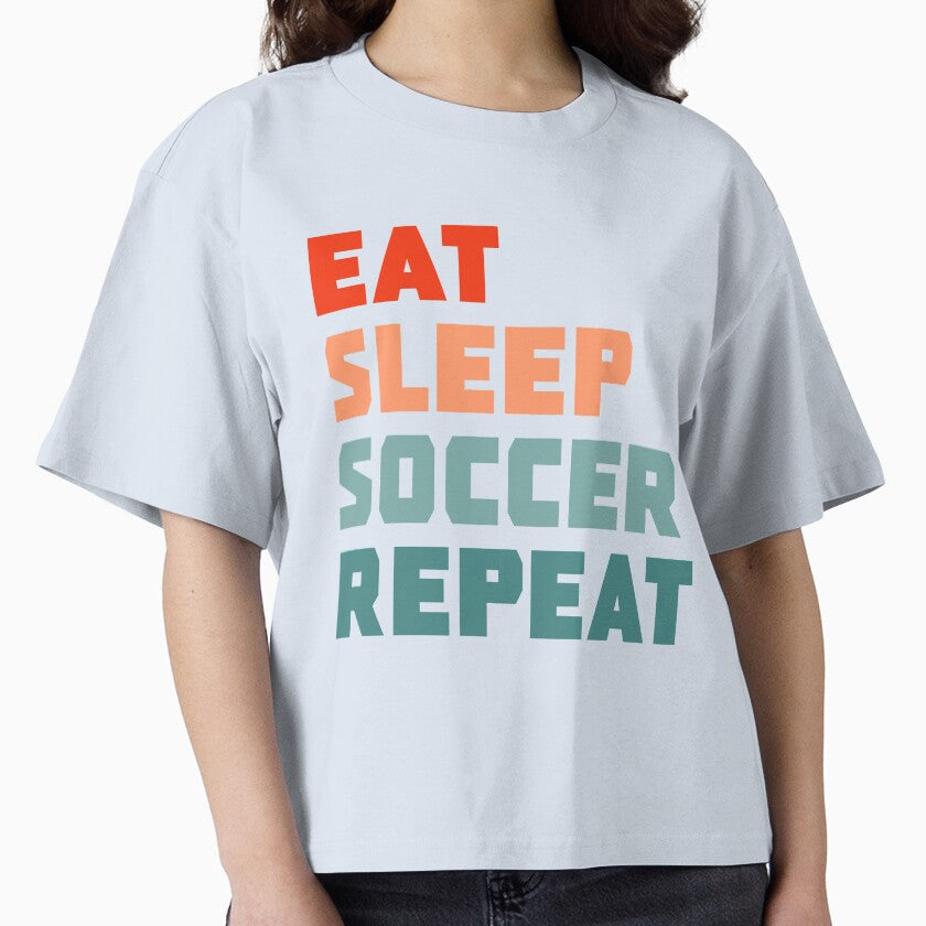 Eat Sleep Soccer Repeat by PGPshop - Adult & Kids T-Shirts, Sweatshirts & Hoodies apparel design preview 1