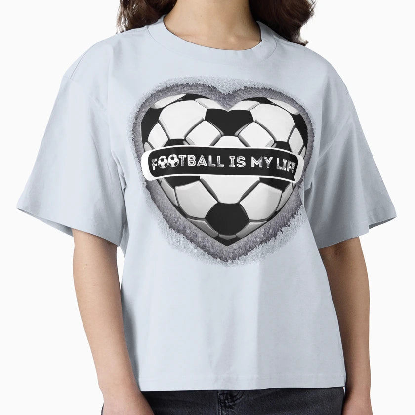 Football Is My Life T-Shirt - Graphic Print for Adults - T-Shirt, Sweatshirt, Hoodie