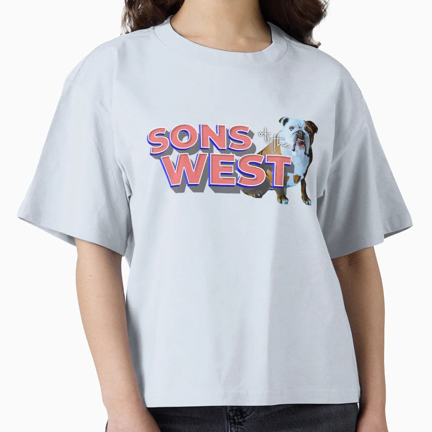 Western Bulldogs Theme Song Sons West T-Shirt - Custom Art Print for Adults - T-Shirt, Sweatshirt, Hoodie
