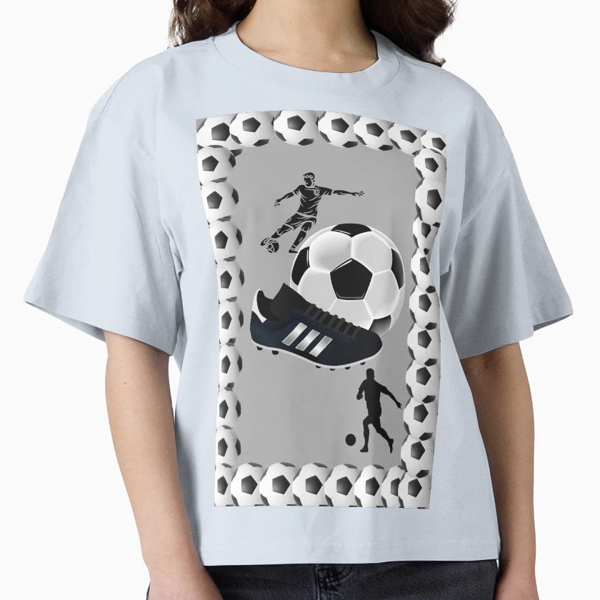 Soccer Ball And Player T-Shirt - Streetwear Style Unisex - T-Shirt, Sweatshirt, Hoodie