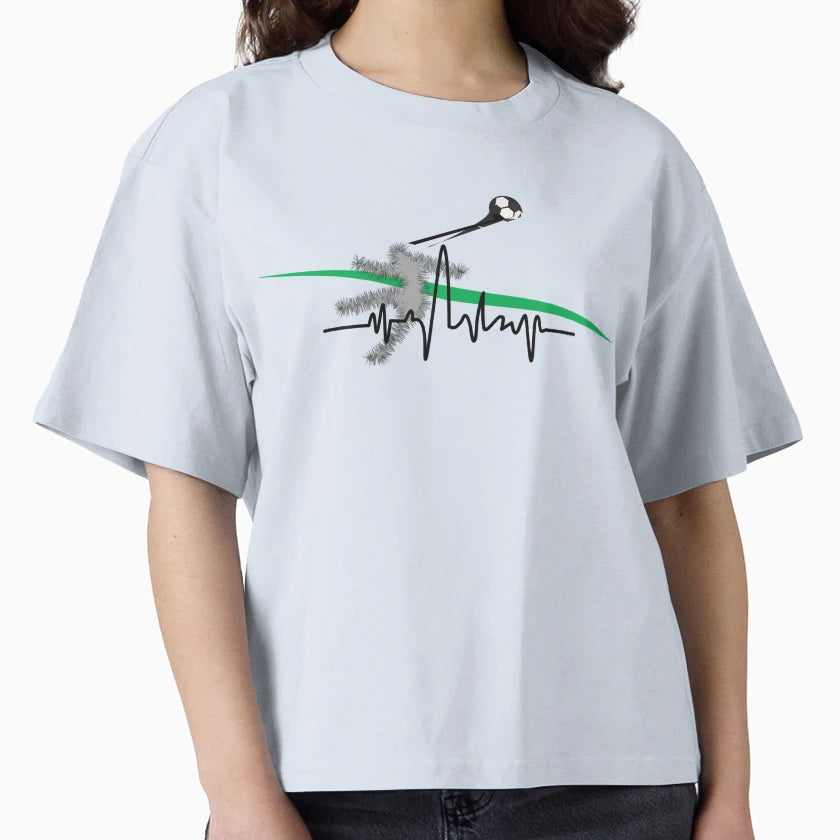 Football Player Football Heartbeat T-Shirt - Aesthetic Graphic Unisex - T-Shirt, Sweatshirt, Hoodie