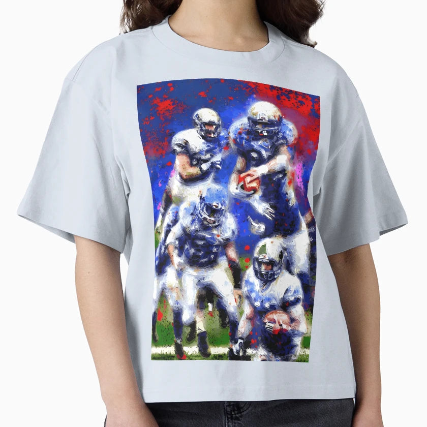American Football Paint Splatter T-Shirt - Minimalist Print Men Women - T-Shirt, Sweatshirt, Hoodie