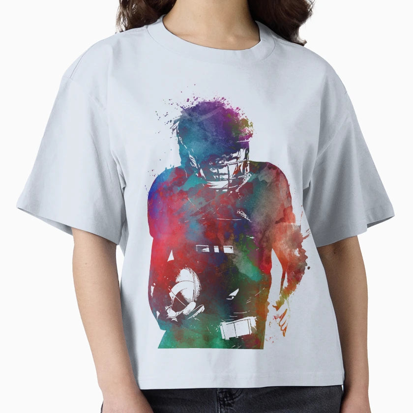 American Football Player Football T-Shirt - Fun Novelty Design Men Women - T-Shirt, Sweatshirt, Hoodie