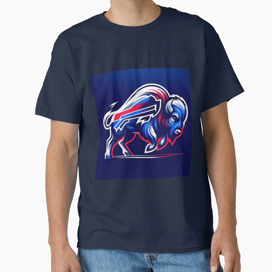 Buffalo Football T-Shirt - Minimalist Print for Adults - T-Shirt, Sweatshirt, Hoodie