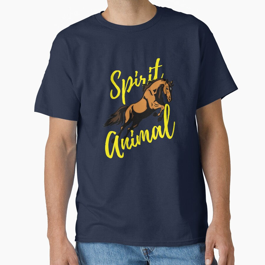 Horse Spirit Animal for Horseback Riders and Equine - Adult & Kids T-Shirts, Sweatshirts & Hoodies apparel design preview 1