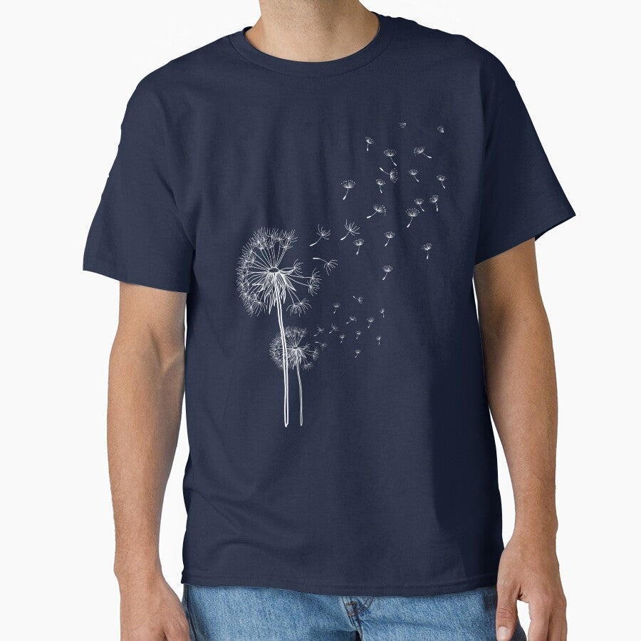 Dandelions Blowing in the Wind White by Soulstar - Adult & Kids T-Shirts, Sweatshirts & Hoodies apparel design preview 1