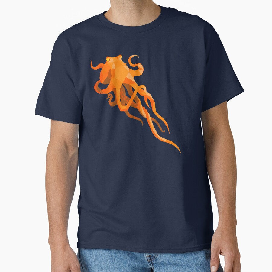 Geometric Octopus by Geofrog - Adult & Kids T-Shirts, Sweatshirts & Hoodies apparel design preview 1