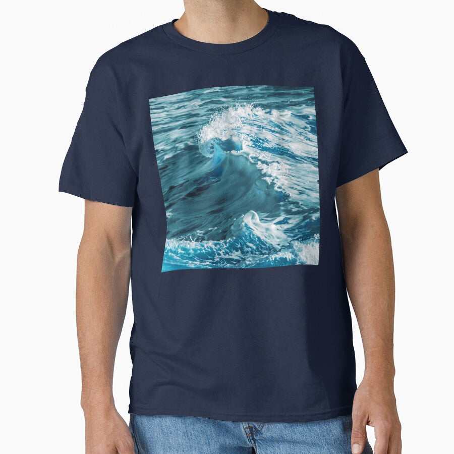 Exotic Indian Ocean Teal-Turquoise Hues With Foam by - Adult & Kids T-Shirts, Sweatshirts & Hoodies apparel design preview 1