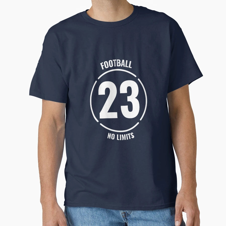 Football 23 Minimal Sport No Limits T-Shirt - Novelty Apparel for Adults - T-Shirt, Sweatshirt, Hoodie