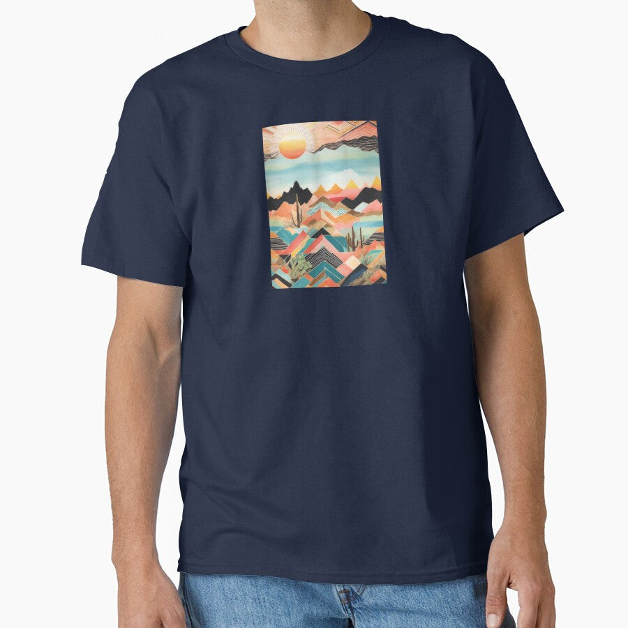 Geometric Bohemian Desert by FocalFrenzy - Adult & Kids T-Shirts, Sweatshirts & Hoodies apparel design preview 1