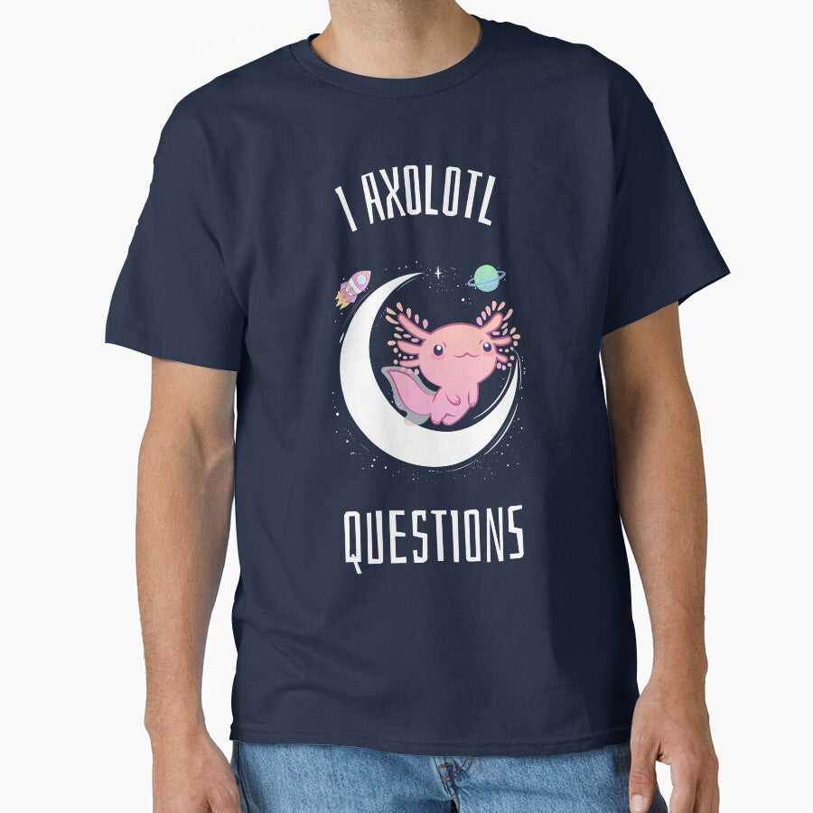 I Axolotl Questions by Halla-Merch - Adult & Kids T-Shirts, Sweatshirts & Hoodies apparel design preview 1