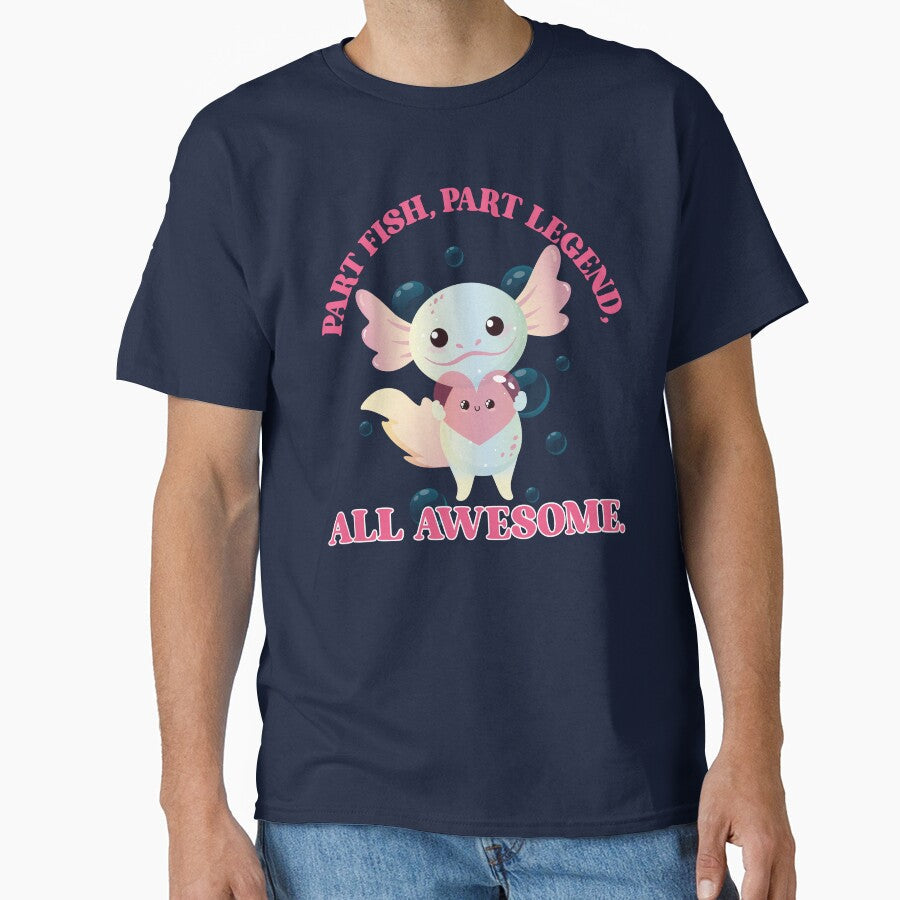 Part Fish, Legend. All Awesome by LewpyG - Adult & Kids T-Shirts, Sweatshirts & Hoodies apparel design preview 1