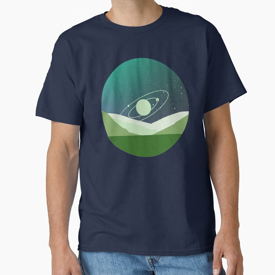 Cosmic Desert Northern Lights Graphic Photography by - Adult & Kids T-Shirts, Sweatshirts & Hoodies apparel design preview 1
