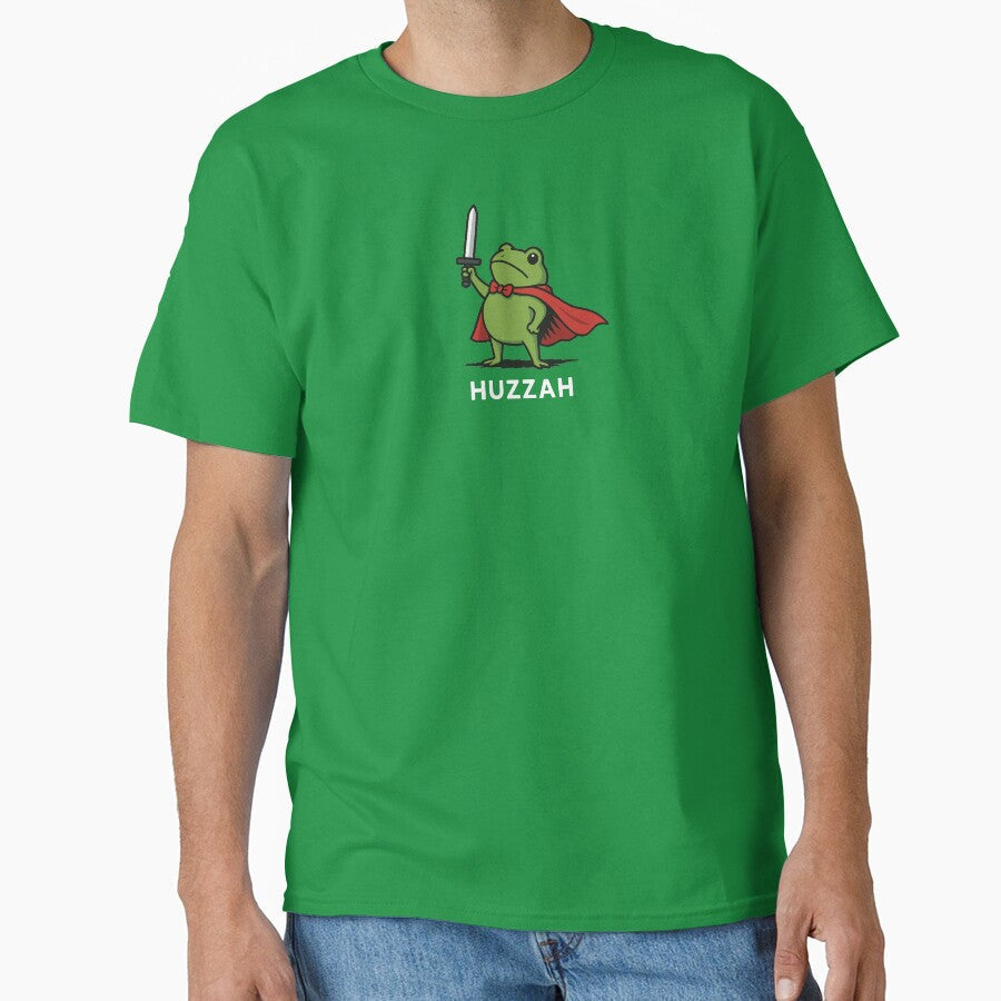 Huzzah Frog by msmeylin - Adult & Kids T-Shirts, Sweatshirts & Hoodies apparel design preview 1