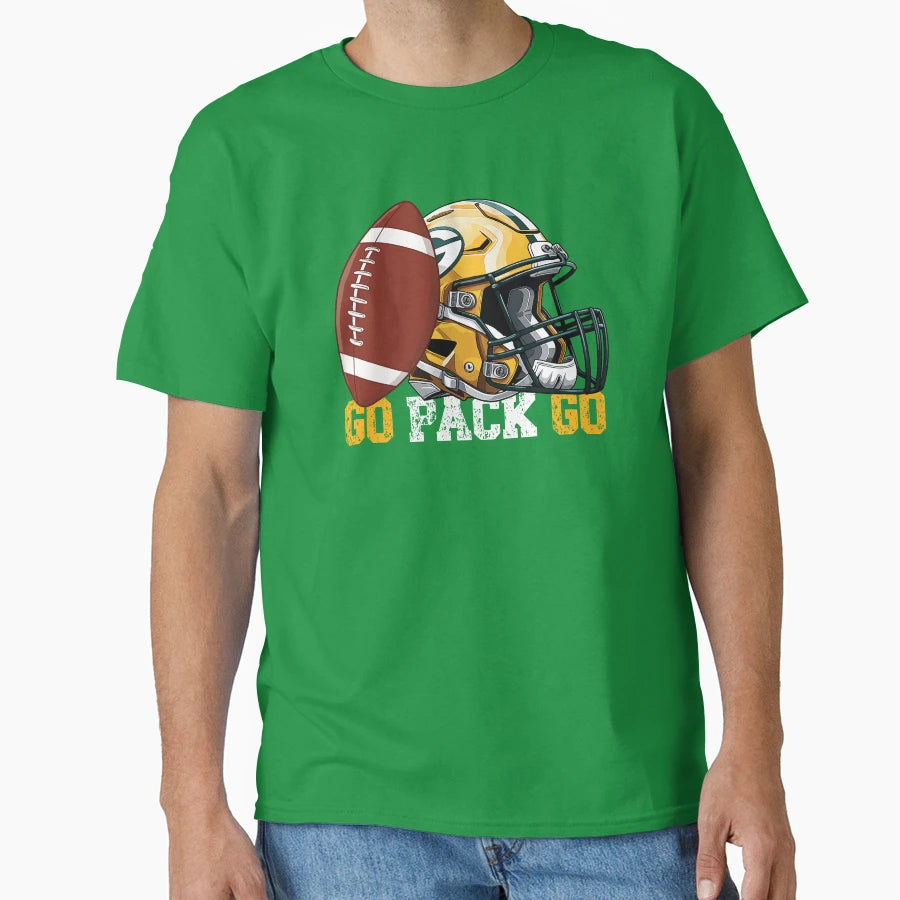 Go Pack Go Football T-Shirt - Aesthetic Graphic for Adults - T-Shirt, Sweatshirt, Hoodie