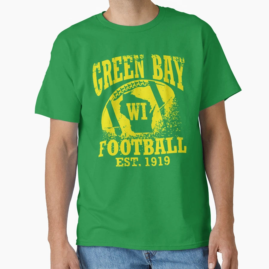 Green Bay Football T-Shirt - Casual Everyday Wear Unisex - T-Shirt, Sweatshirt, Hoodie