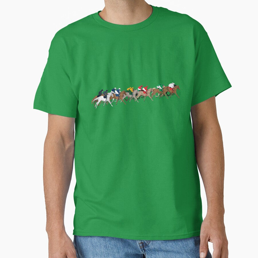 Horse race by Anne Cakebread - Adult & Kids T-Shirts, Sweatshirts & Hoodies apparel design preview 1