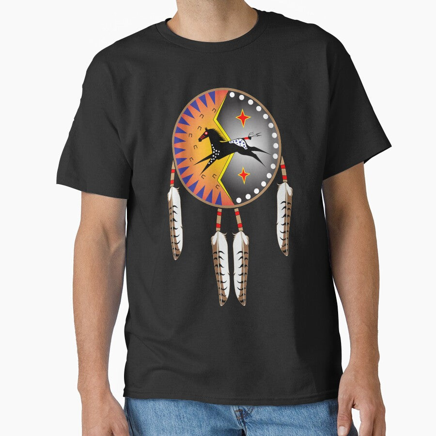 War Horse Shield by MelvinWarEagle - Adult & Kids T-Shirts, Sweatshirts & Hoodies apparel design preview 1