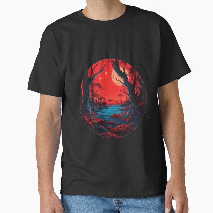 Red Forest by LP--JAY - Adult & Kids T-Shirts, Sweatshirts & Hoodies apparel design preview 1