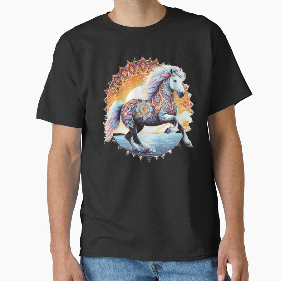 Galloping Horse by Jack Milchard - Adult & Kids T-Shirts, Sweatshirts & Hoodies apparel design preview 1