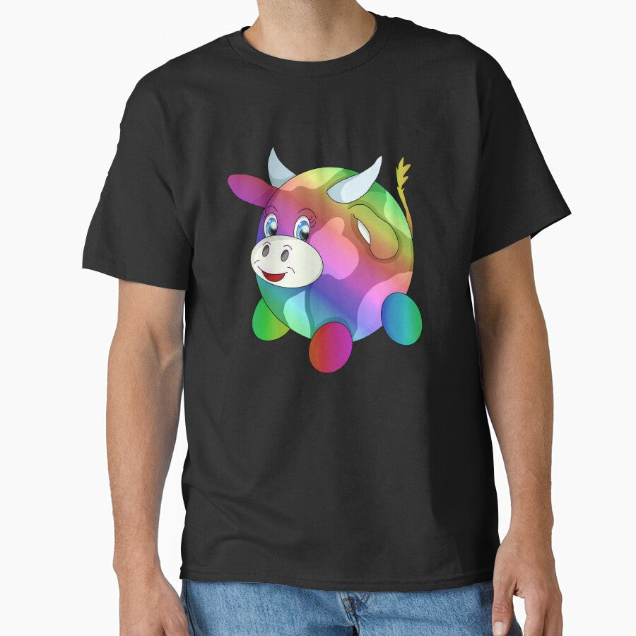 Pride rainbow cow by BeingNow - Adult & Kids T-Shirts, Sweatshirts & Hoodies apparel design preview 1