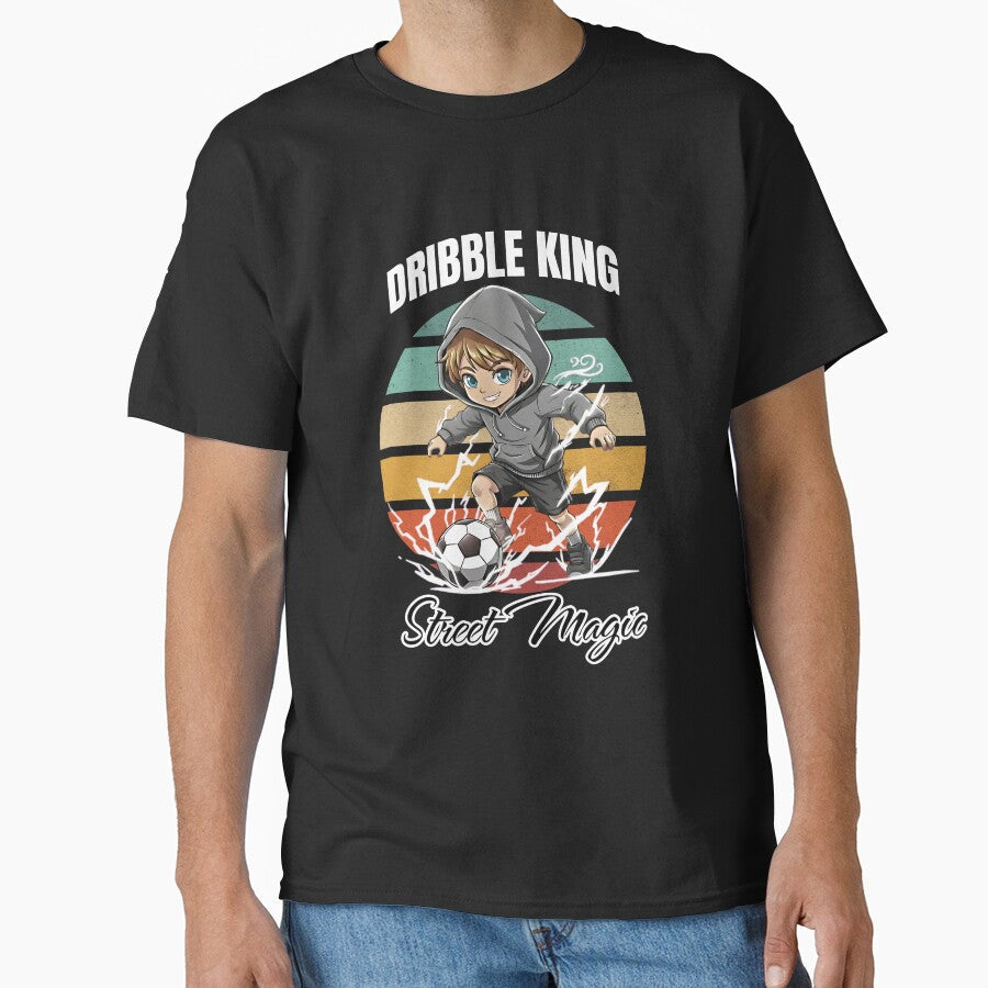 Title: Street Magic Retro Soccer Design by - Adult & Kids T-Shirts, Sweatshirts & Hoodies apparel design preview 1