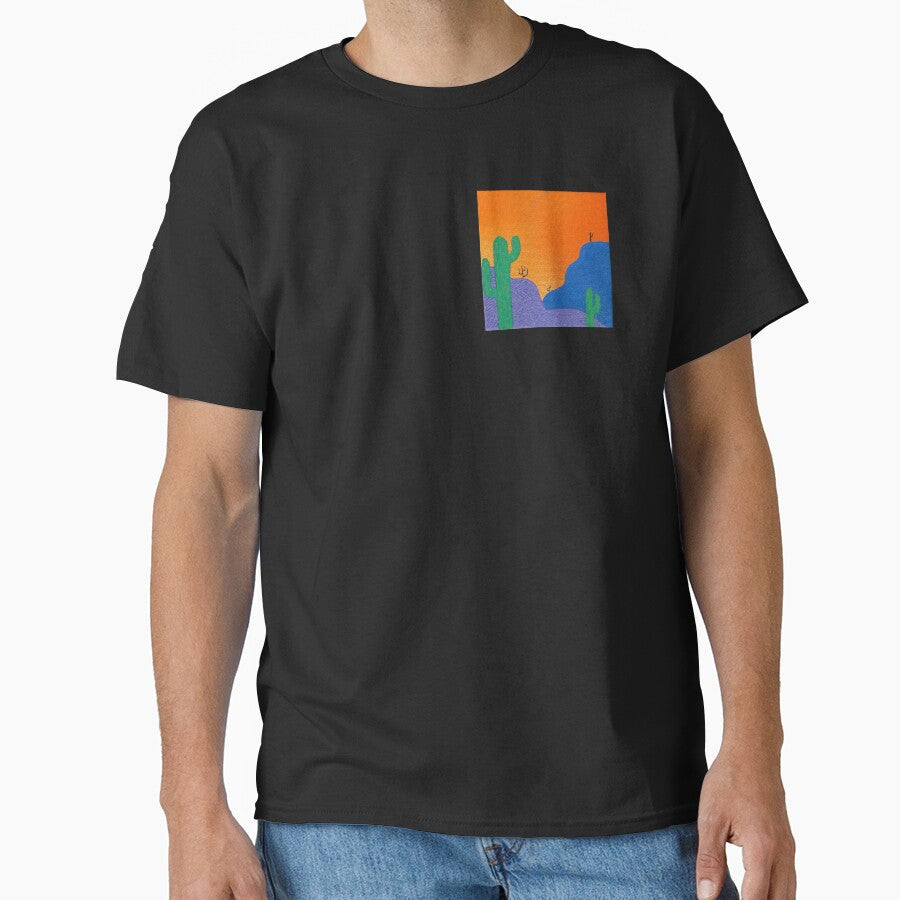 Desert sunset view saguaro cactus Sonoran fine art by - Adult & Kids T-Shirts, Sweatshirts & Hoodies apparel design preview 1