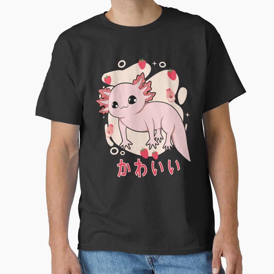 Axolotl Smiling Halloween Costume Axoween by - Adult & Kids T-Shirts, Sweatshirts & Hoodies apparel design preview 1