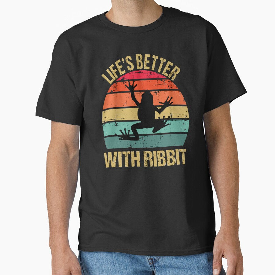 Lifes Better With Ribbit by AussieWonders - Adult & Kids T-Shirts, Sweatshirts & Hoodies apparel design preview 1