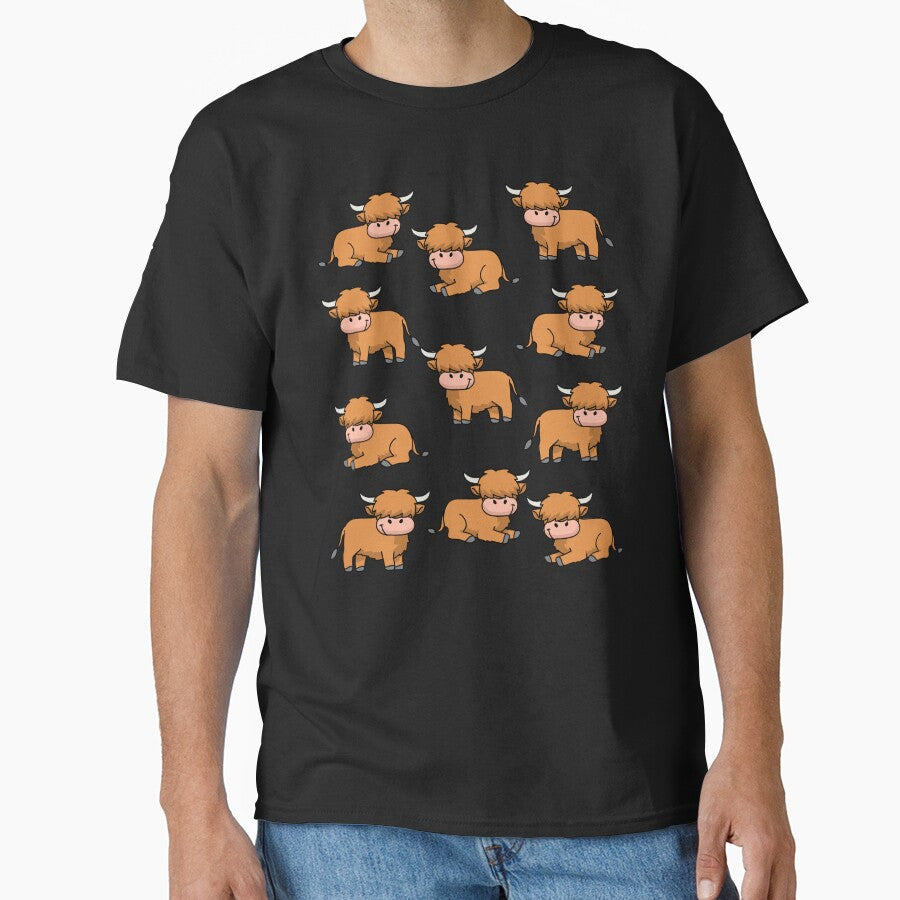 Highland Cow Gifts Men Girls Women Scottish by - Adult & Kids T-Shirts, Sweatshirts & Hoodies apparel design preview 1