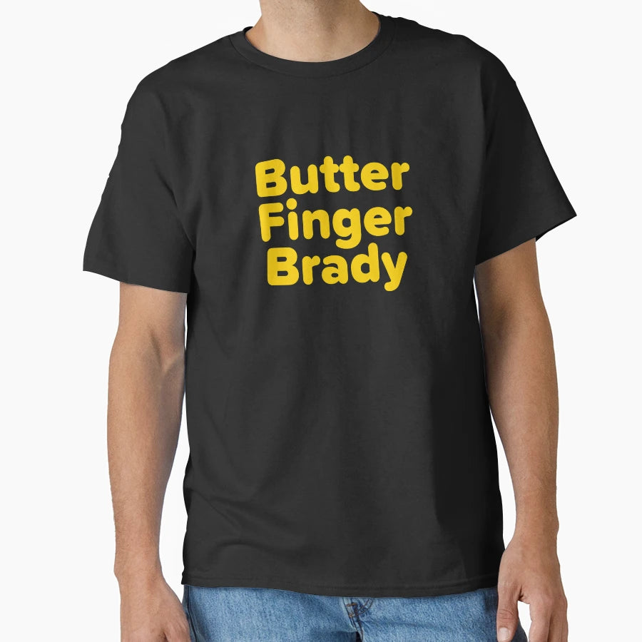 2018 Funny Butter Finger Brady T-Shirt - Aesthetic Graphic for Adults - T-Shirt, Sweatshirt, Hoodie