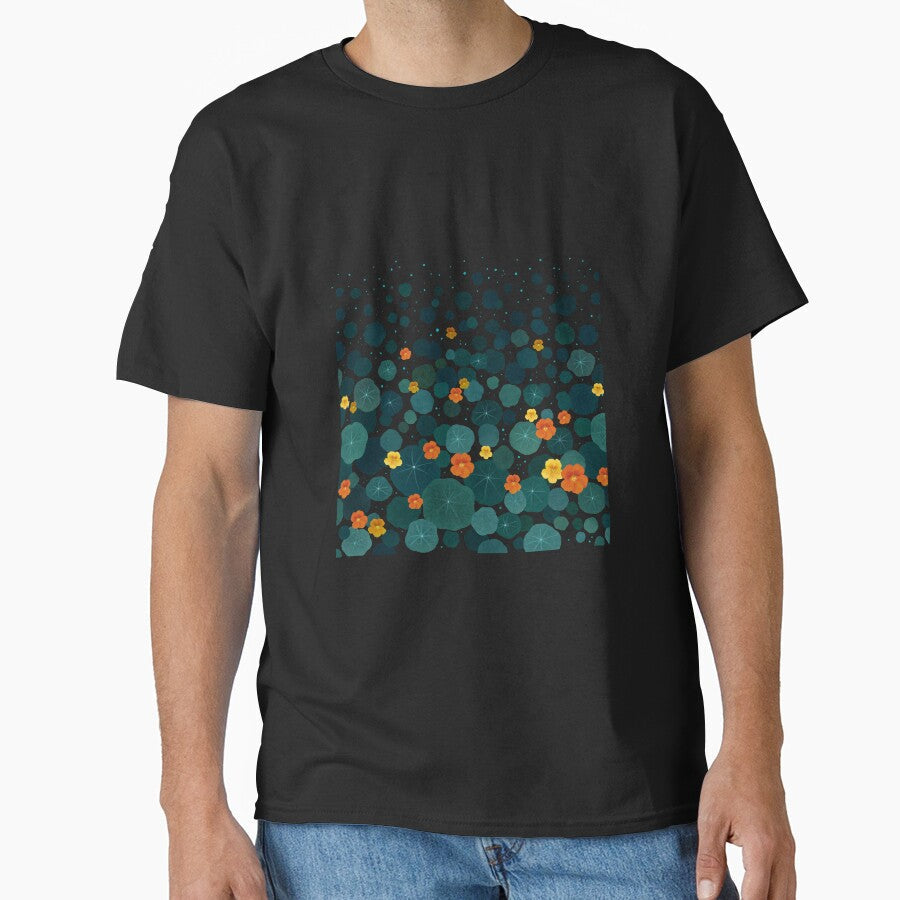 Nasturtium Garden by episodicDrawing - Adult & Kids T-Shirts, Sweatshirts & Hoodies apparel design preview 1