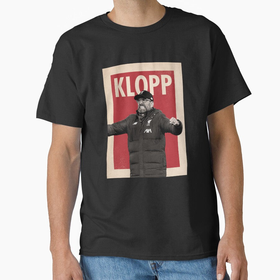 Liverpool 'Jurgen Klopp' Vintage Design for Football - Adult & Kids T-Shirts, Sweatshirts & Hoodies apparel design preview 1