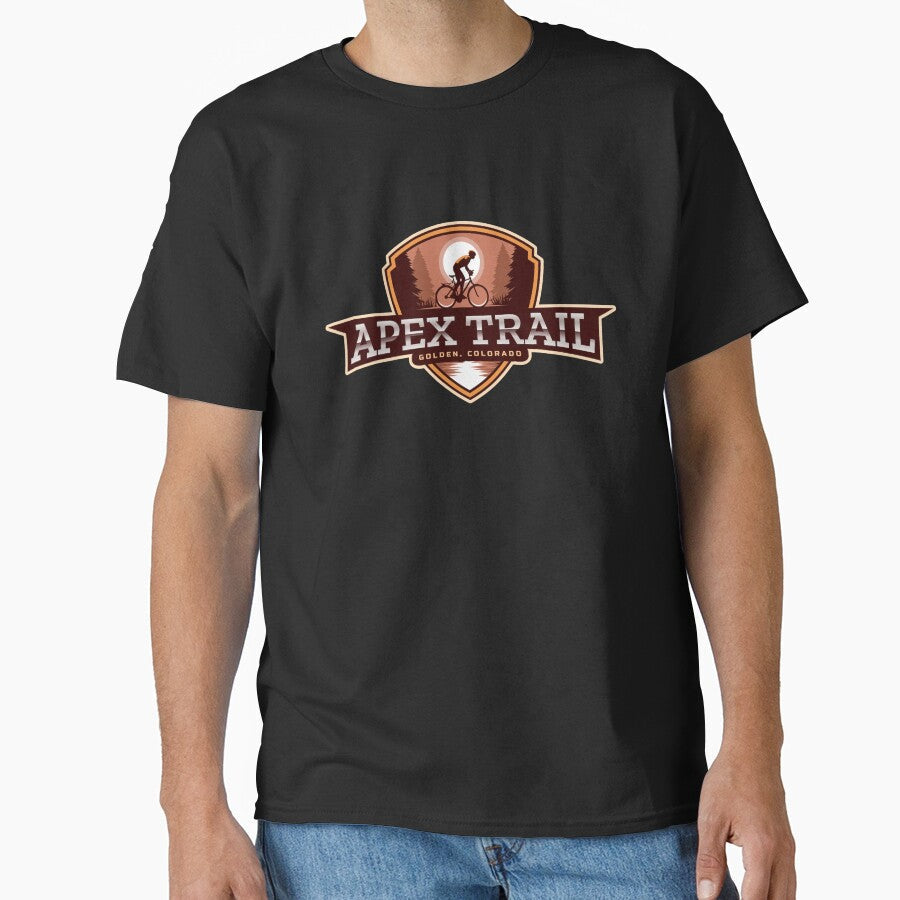 Apex Trail, Golden. Colorado, Mountain Biking by - Adult & Kids T-Shirts, Sweatshirts & Hoodies apparel design preview 1