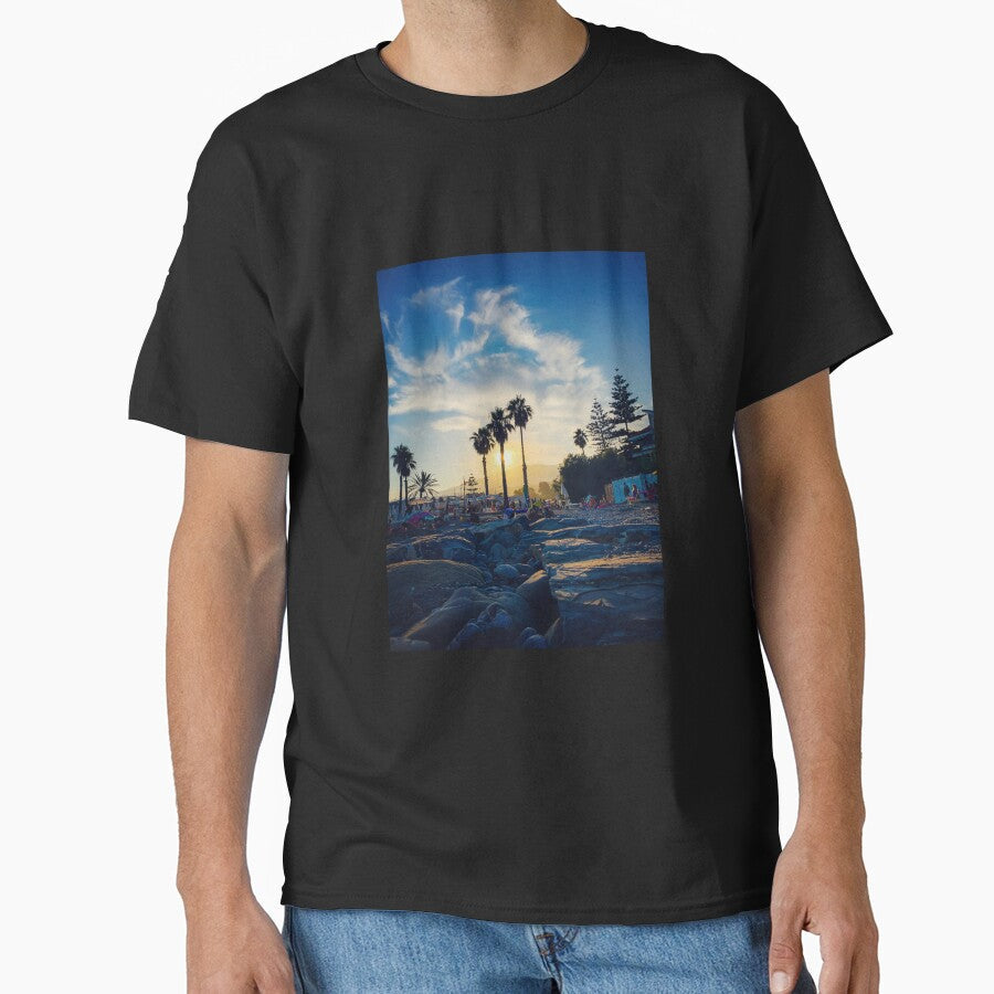 Summer Italian Beach Sunset Palms by eleonoraingrid - Adult & Kids T-Shirts, Sweatshirts & Hoodies apparel design preview 1